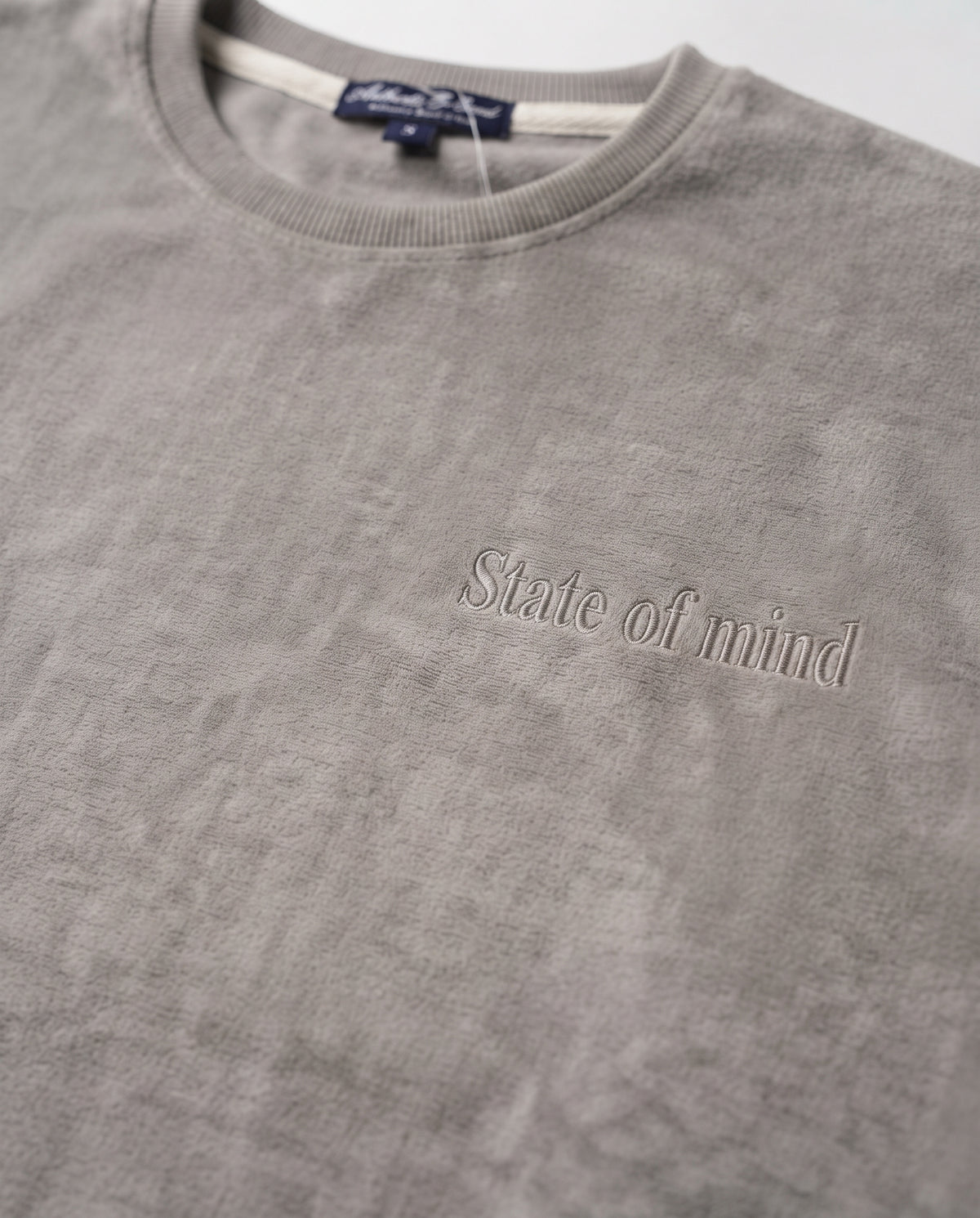 Men Embroided State Of Living Sweatshirt