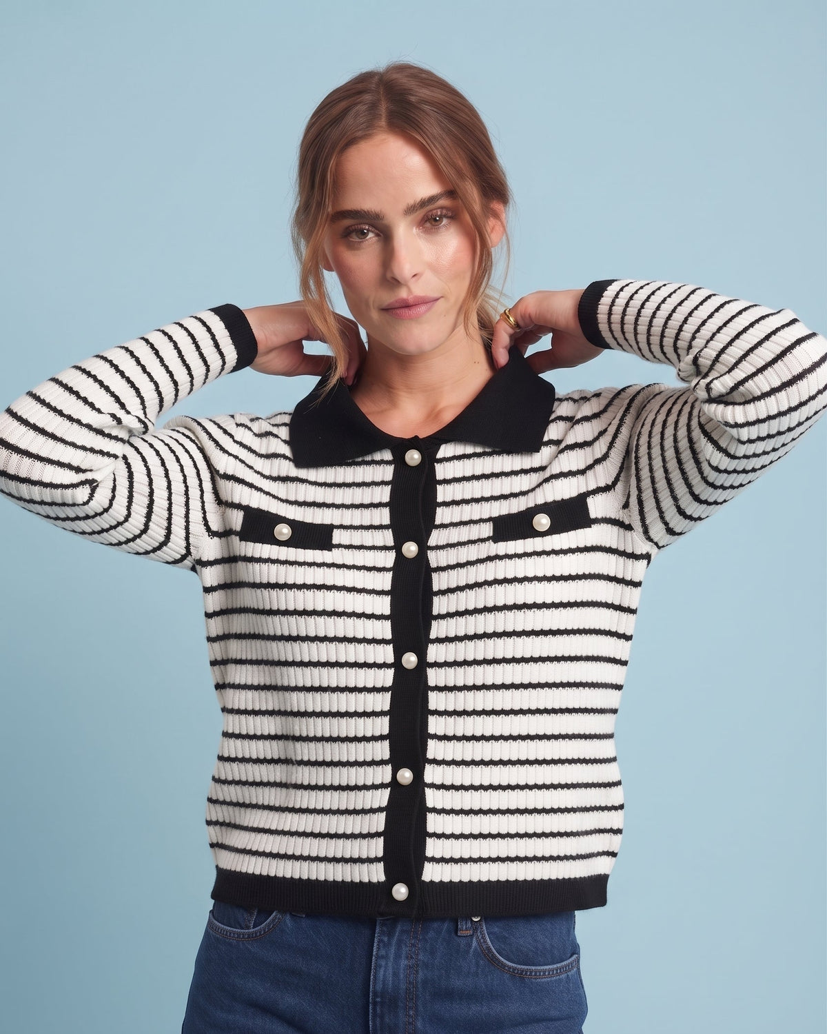 Women Stripped Pullover