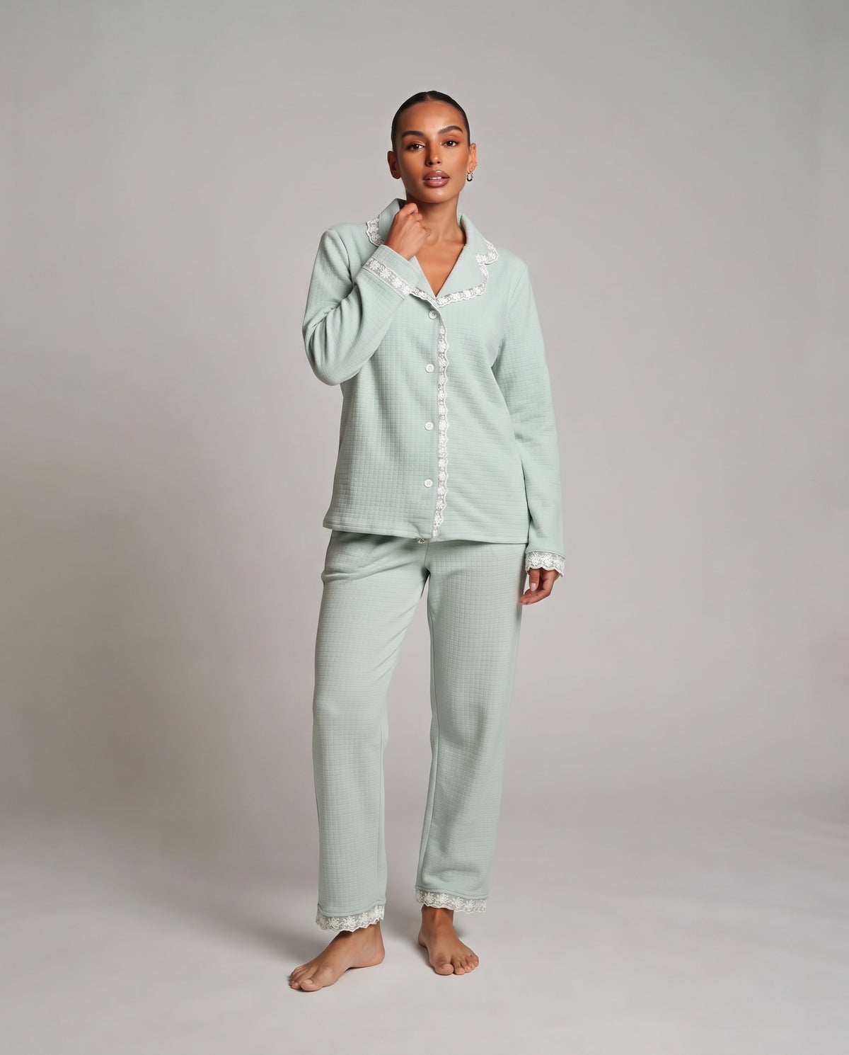 Women Pyjama W/Buttons