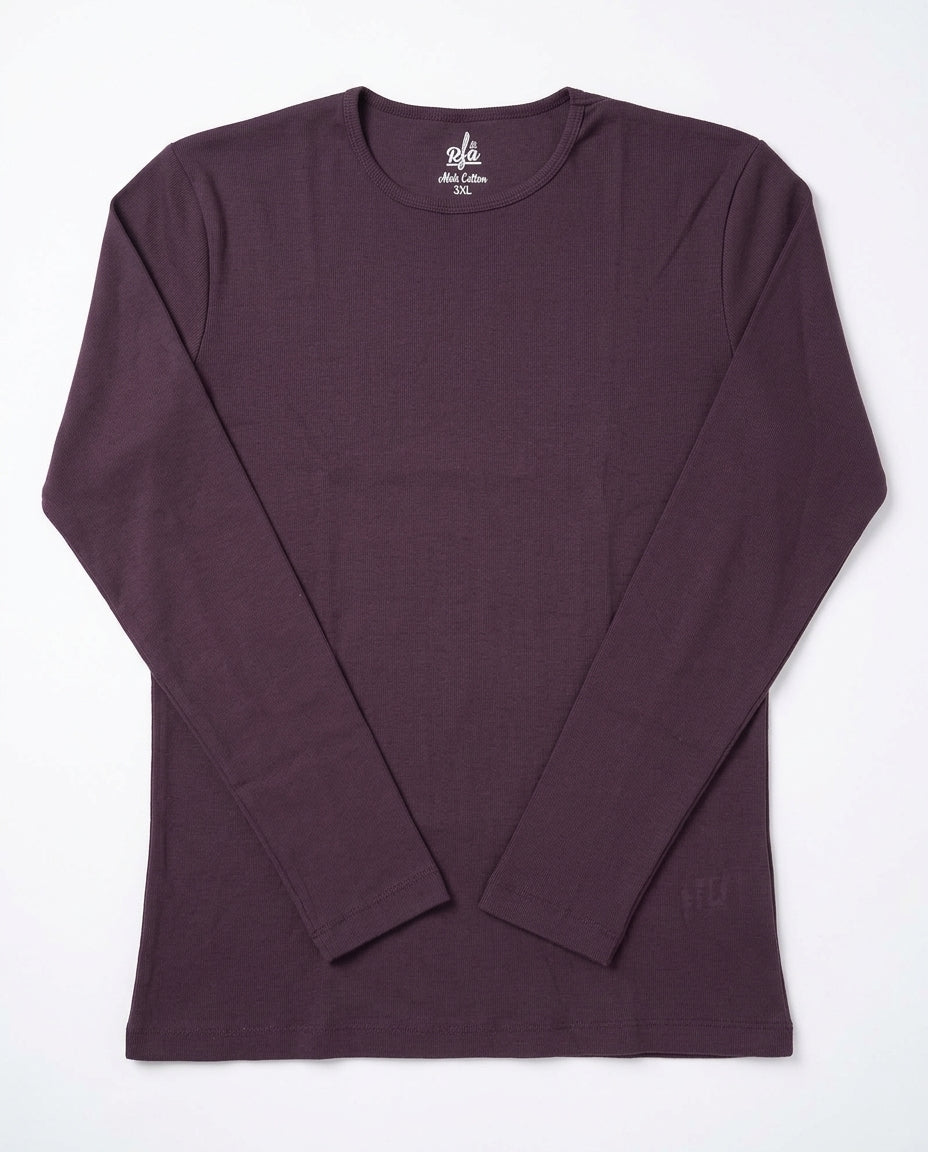 Women Plain Long Sleeves Basic T-shirt