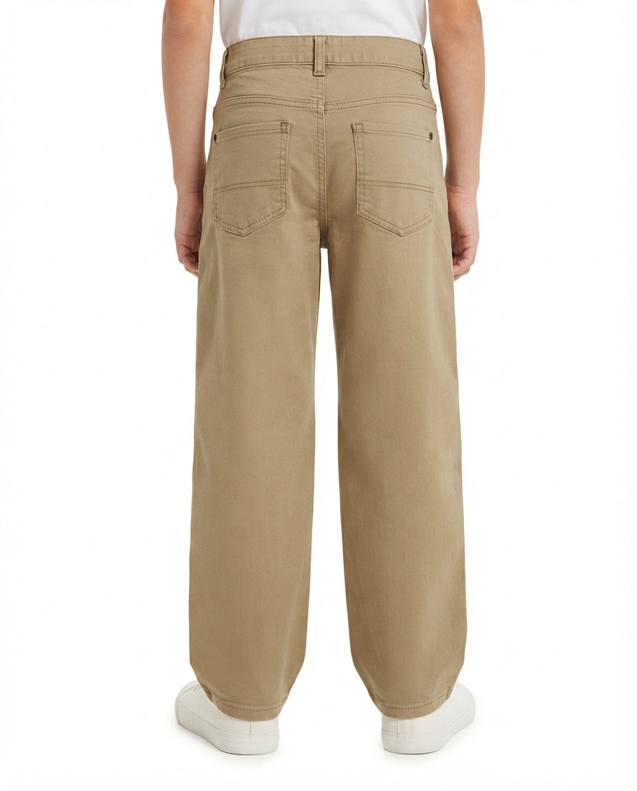 Boys Gabardine Pant Baggy Fit