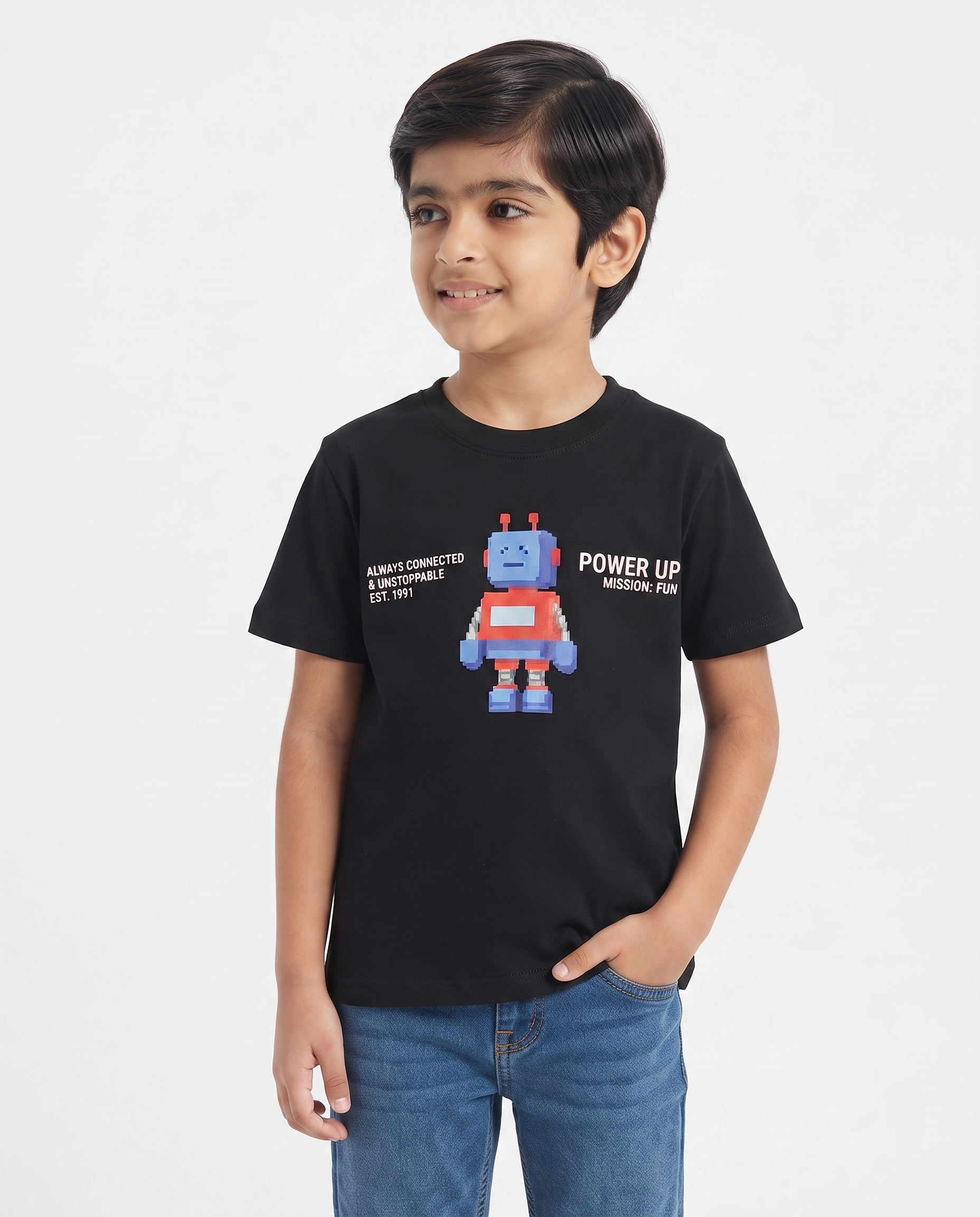 Boys Printed Half Sleeves T-shirt