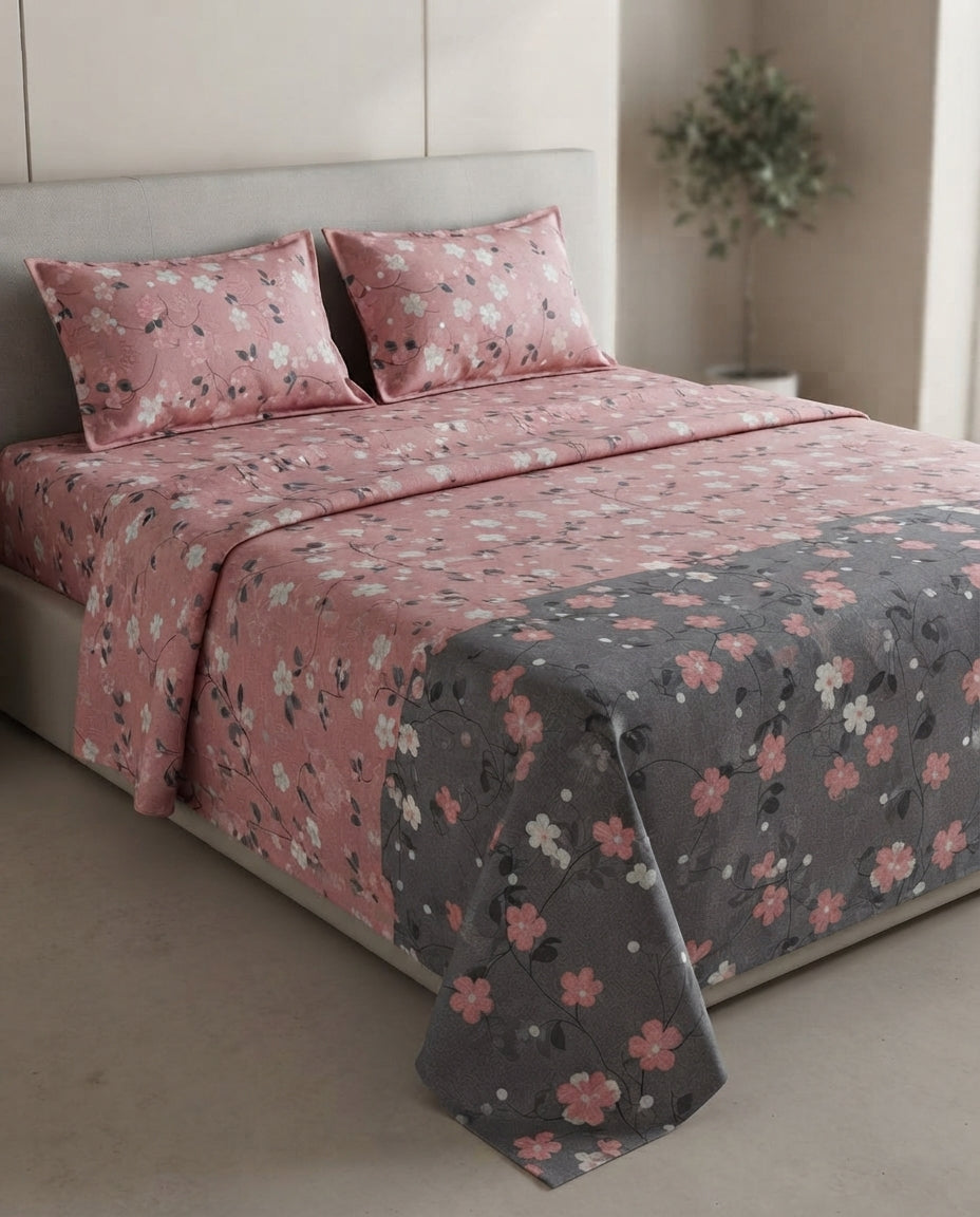 Cotton Flat Sheet Set 3pc 240*260CM