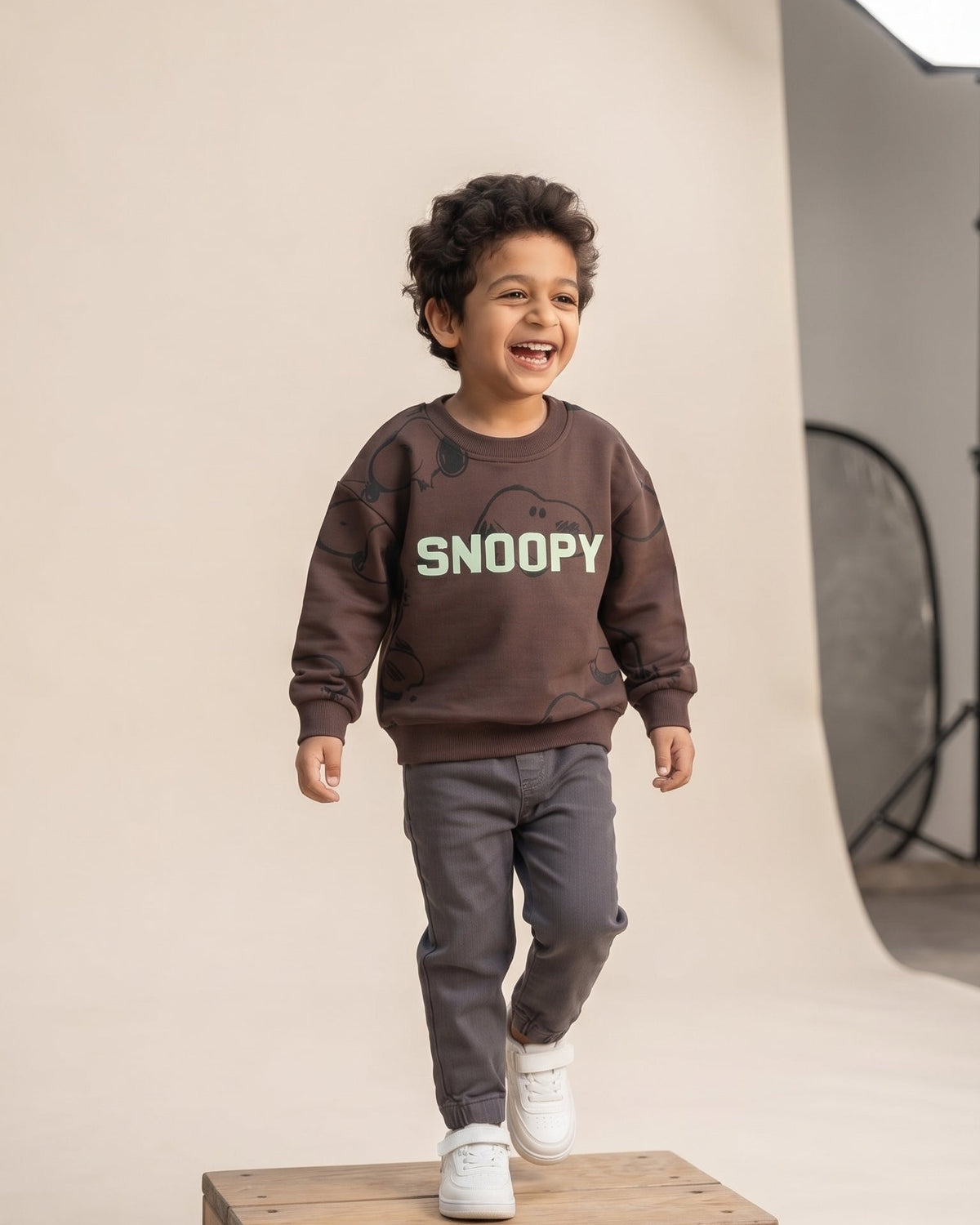 Boys Printed Snoopy Sweatshirt
