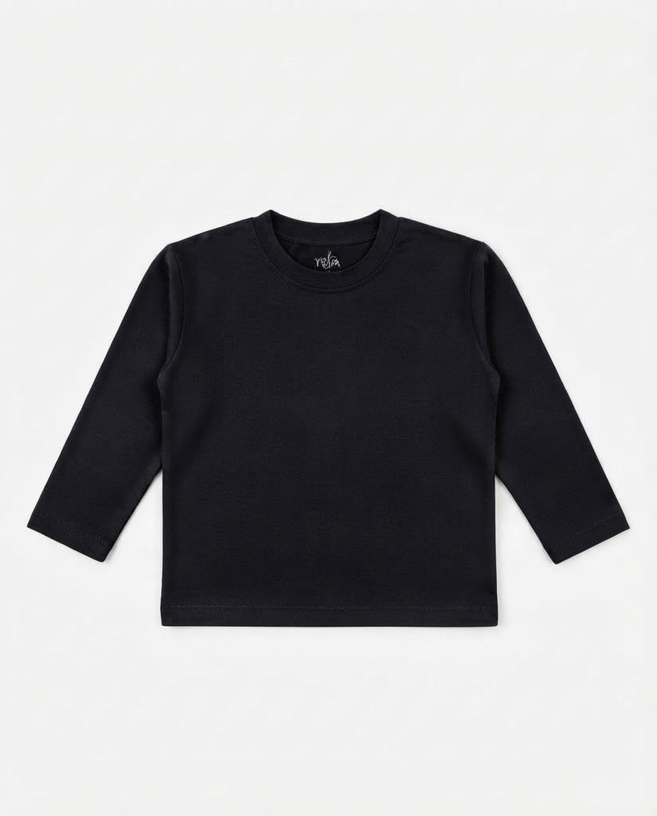 Boys Plain Long Sleeves T-Shirt