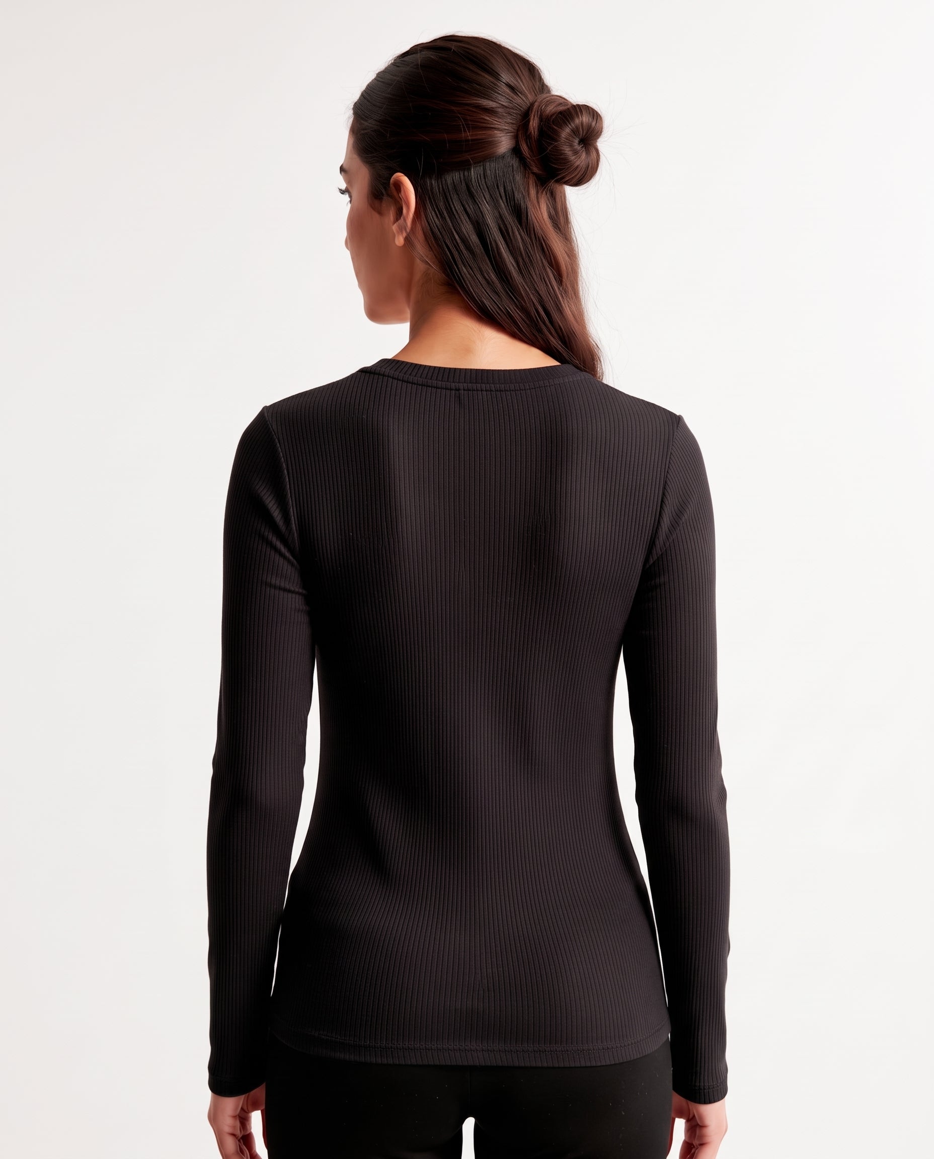 Women Plain Long Sleeves T-Shirt