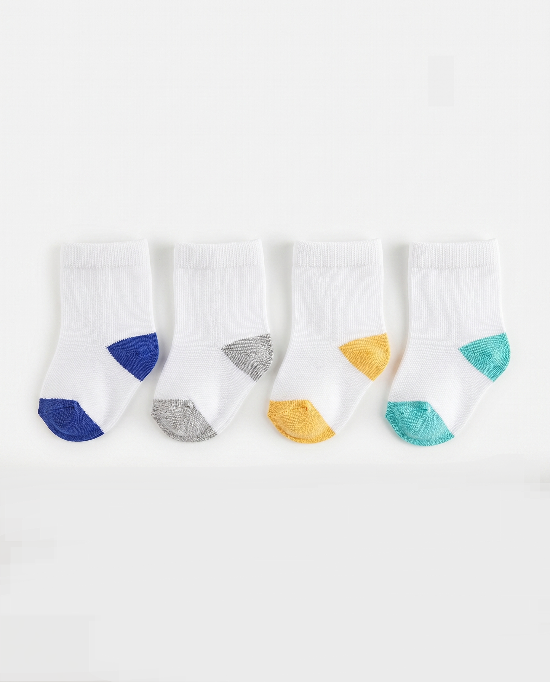 Kids Plain Socket Socks Pack 4pcs