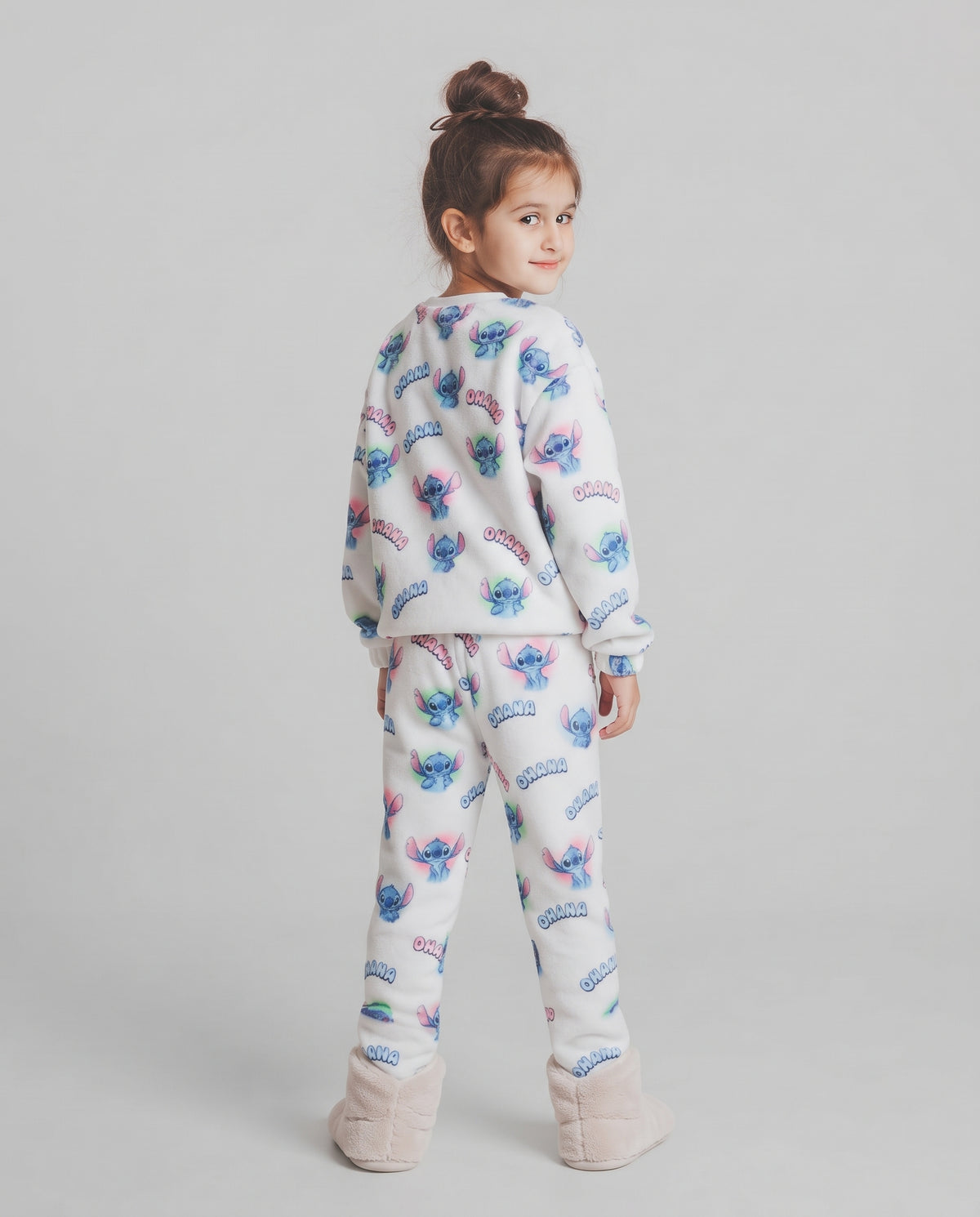 Girls Printed Stitch Pyjama