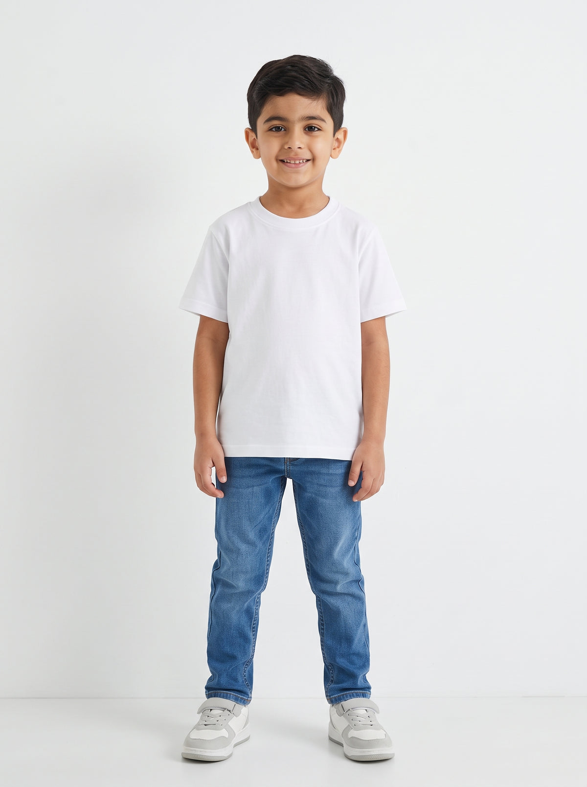 Boys Plain Half Sleeves T-Shirt