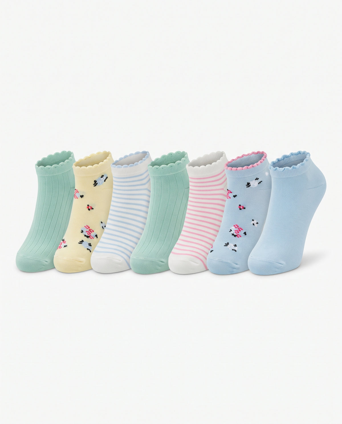 Women Ankle Socket Socks Pack 7pc