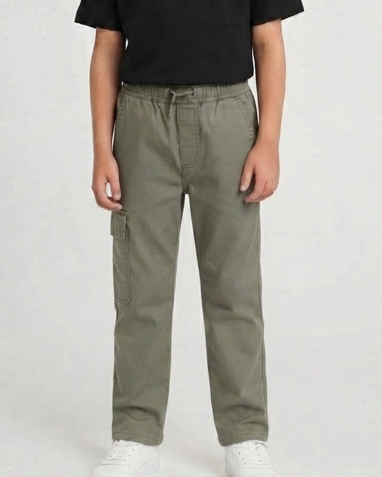 Boys Gabardine Pant Cargo Fit