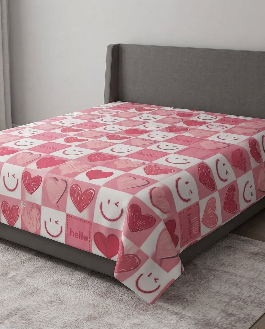 Cotton Flat Sheet Set 3pc 240*260CM