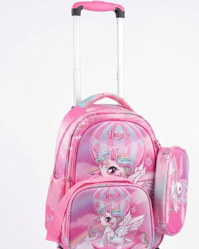 School Trolley Bag 4pc