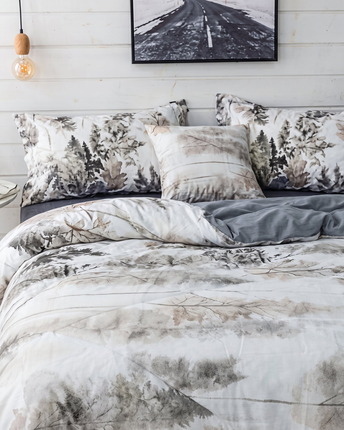 Double-Face Reversible Bedding Set &2 Pillowcases