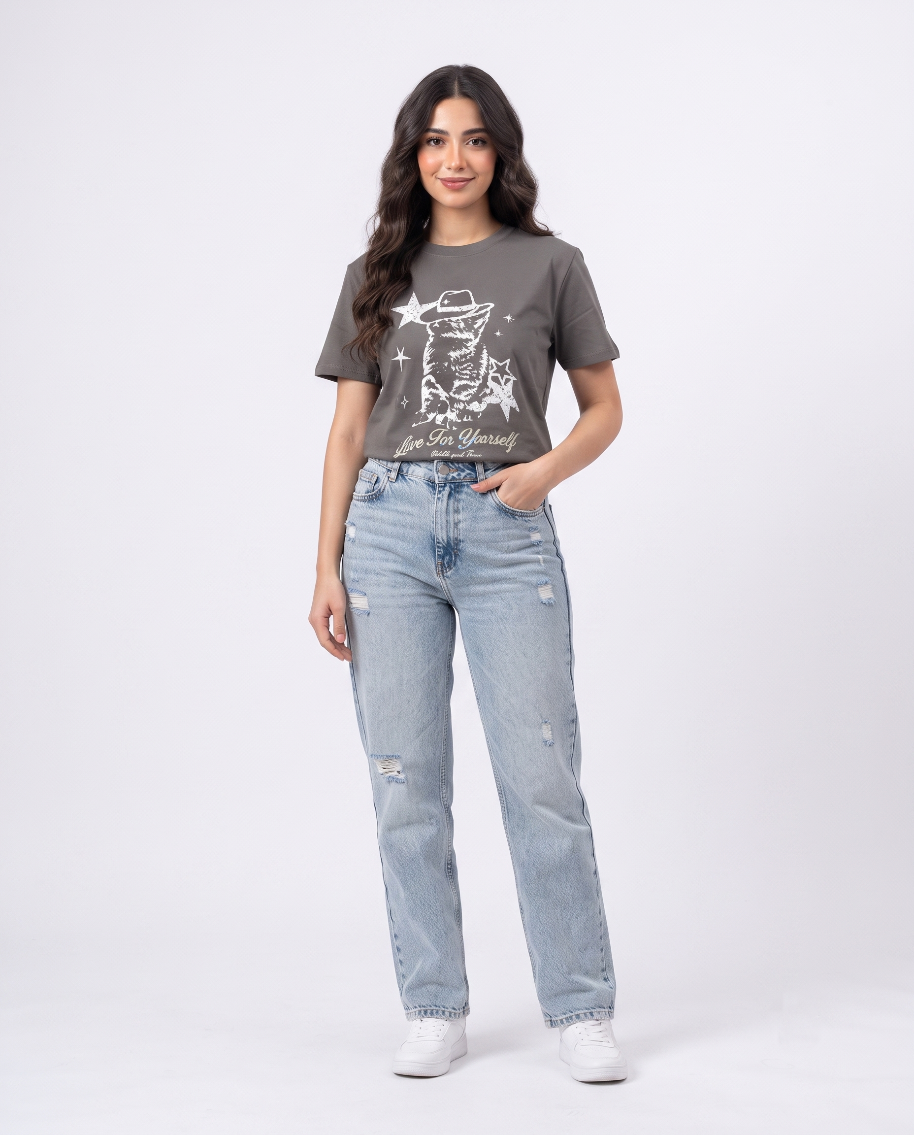 Women Printed Half Sleeves T-Shirt