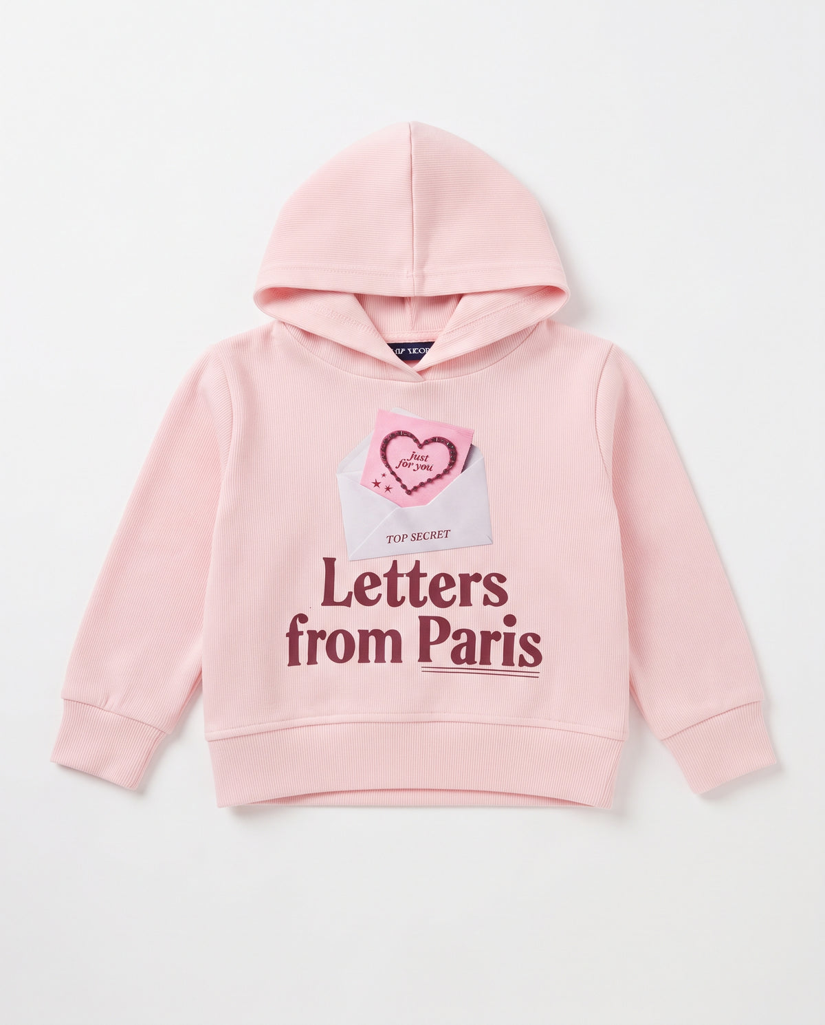 Girls Printed Hodded Sweatshirt