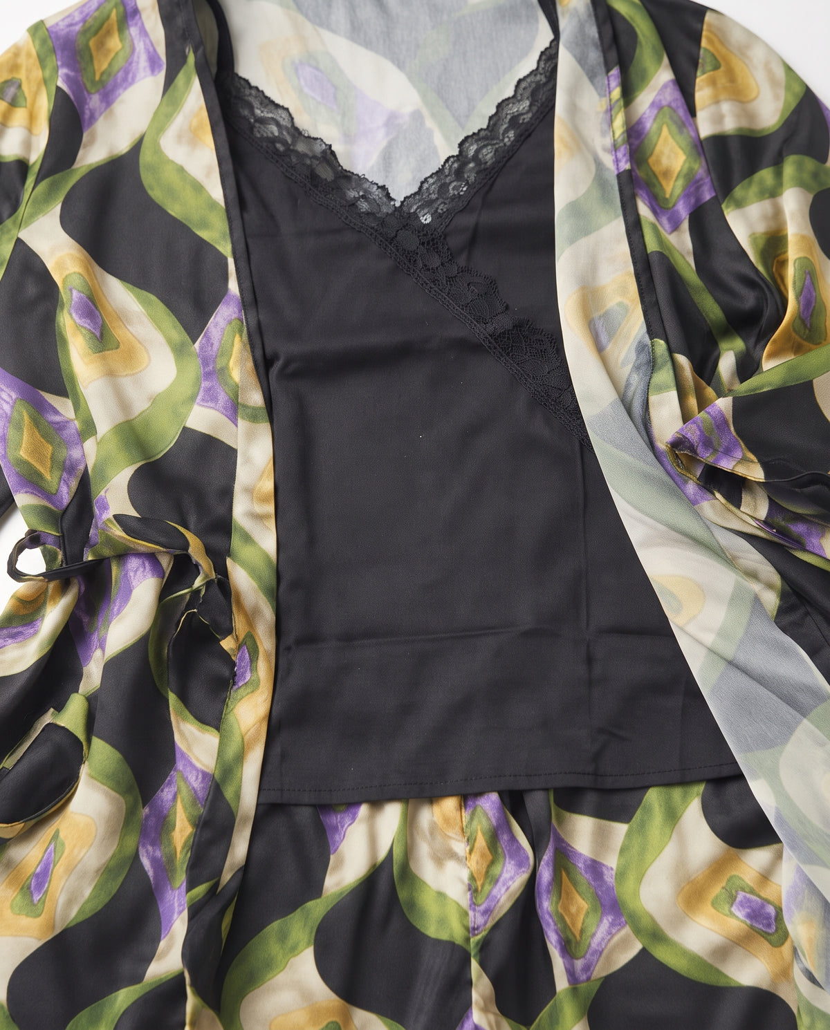 Women Satin Printed Pyjama