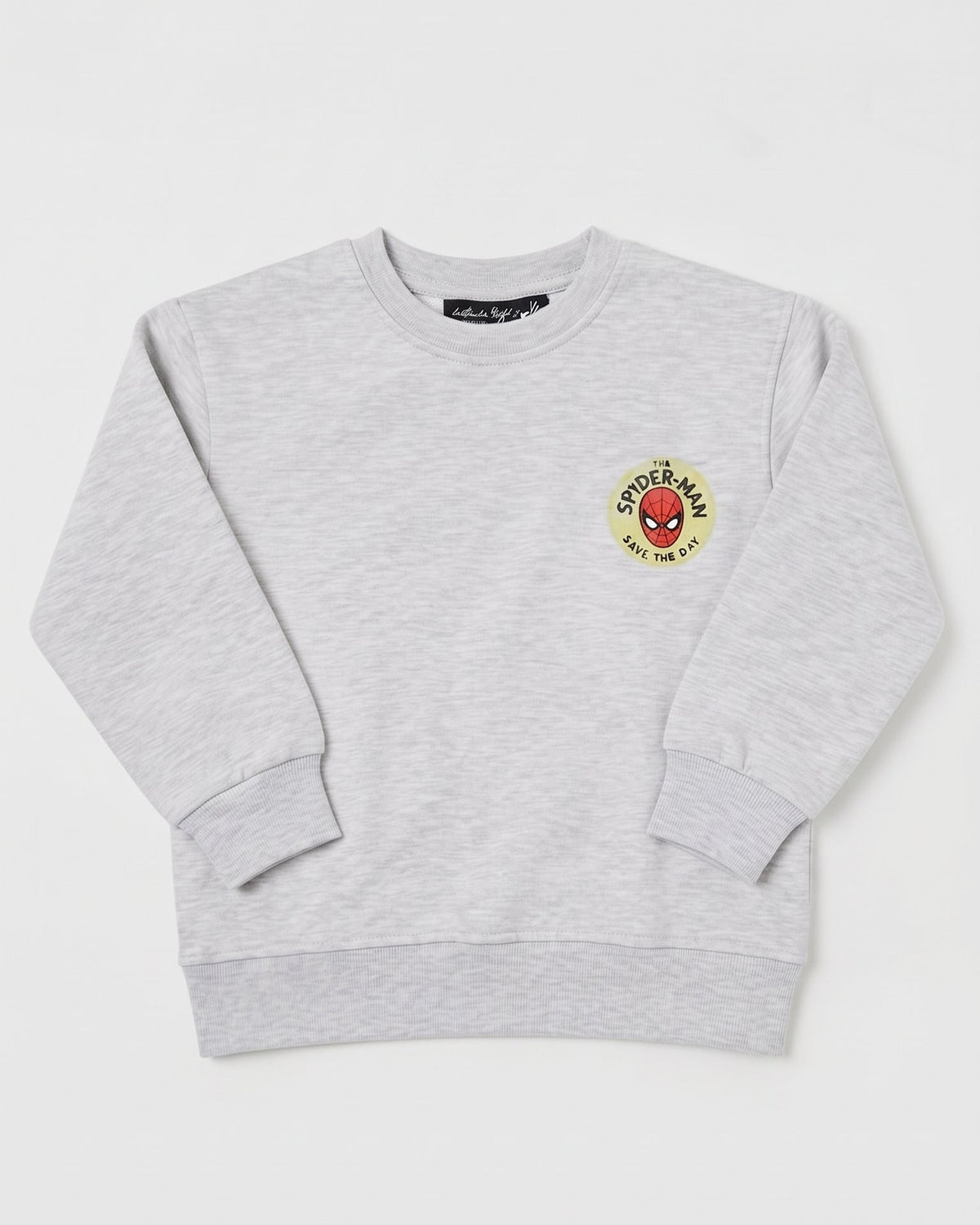 Boys Printed Spiderman Sweatshirt Round Neck