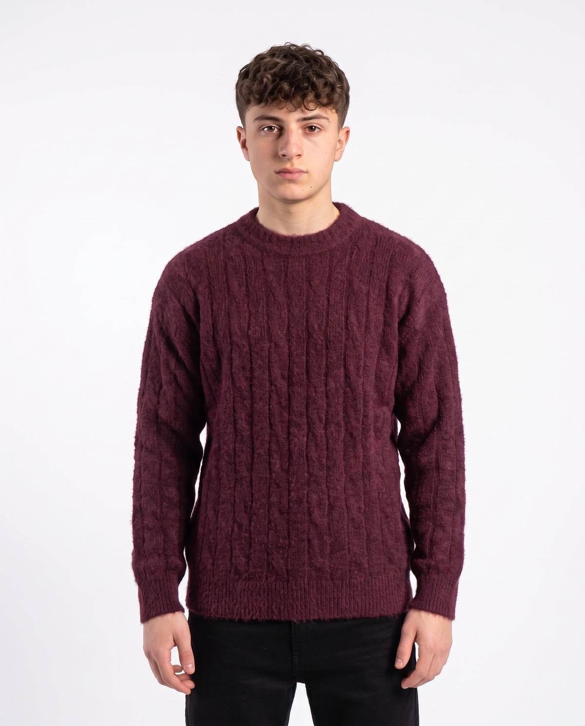 Men Mohair Pullover