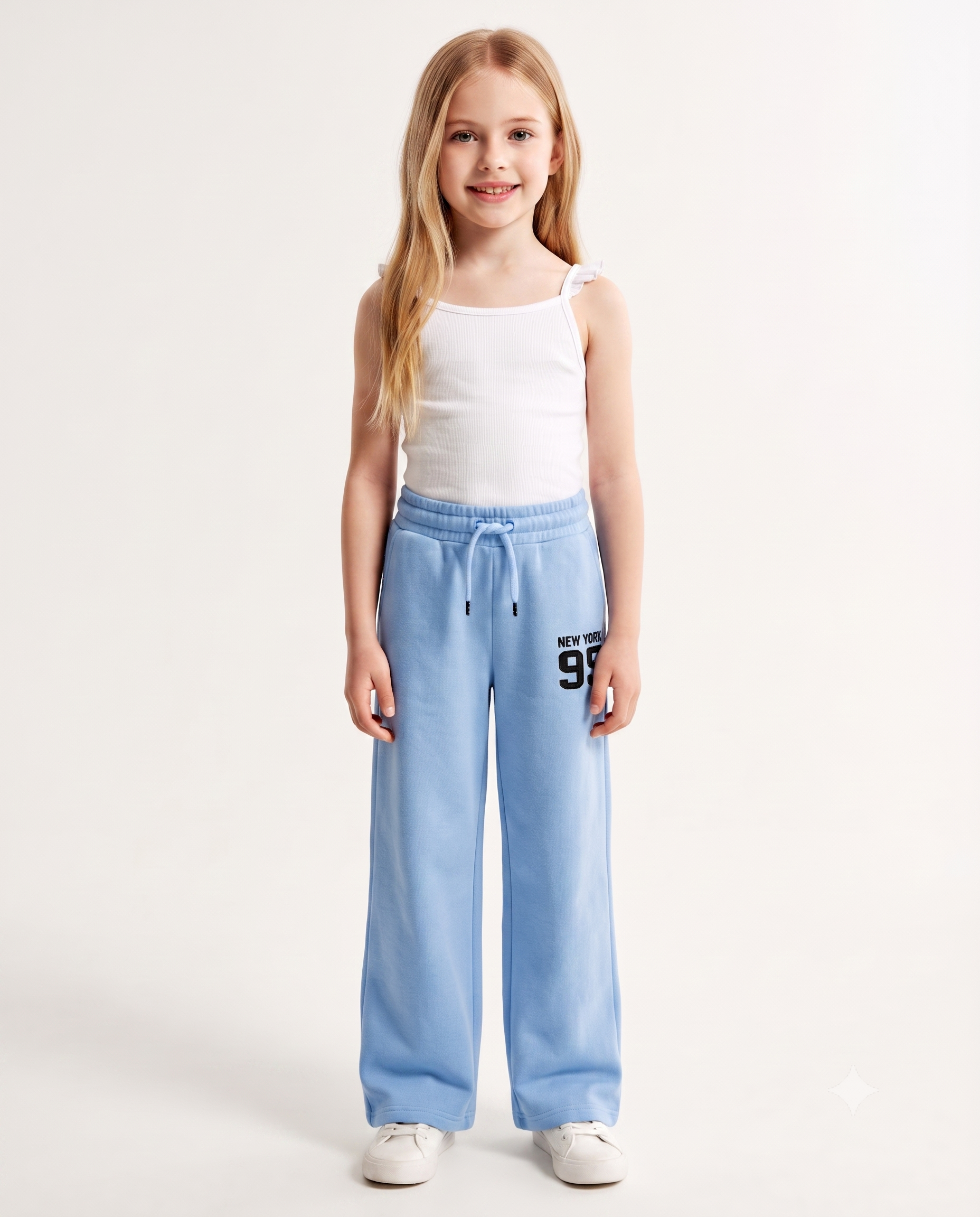 Girls Printed 95 Wide Leg Pant