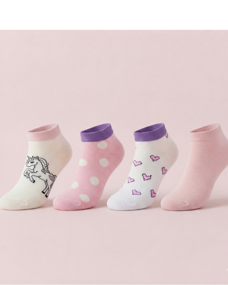 Kids Socket Socks Pack 4pcs