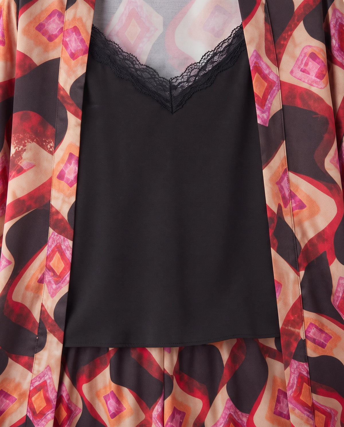 Women Satin Printed Pyjama