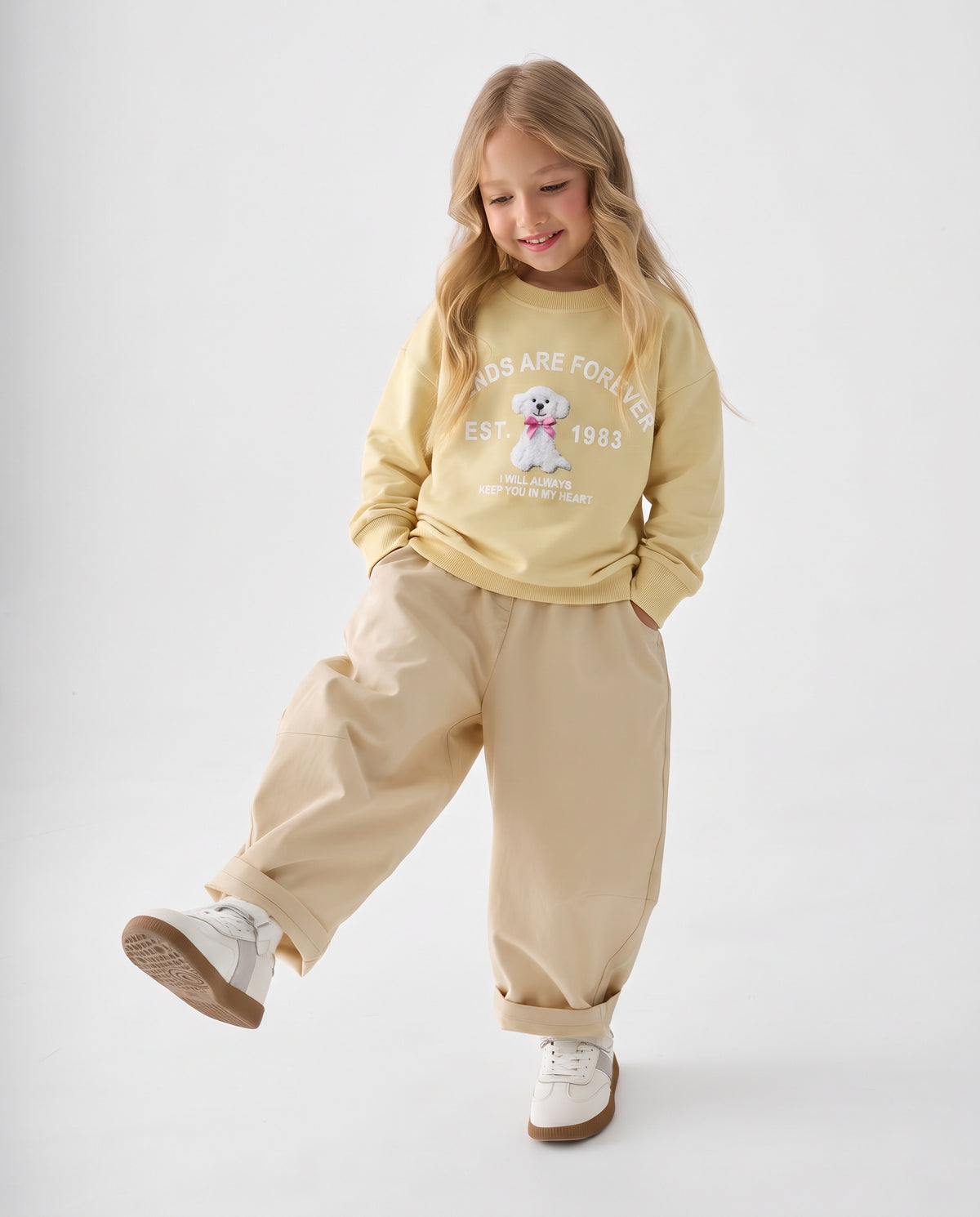 Girls Printed Sweatshirt