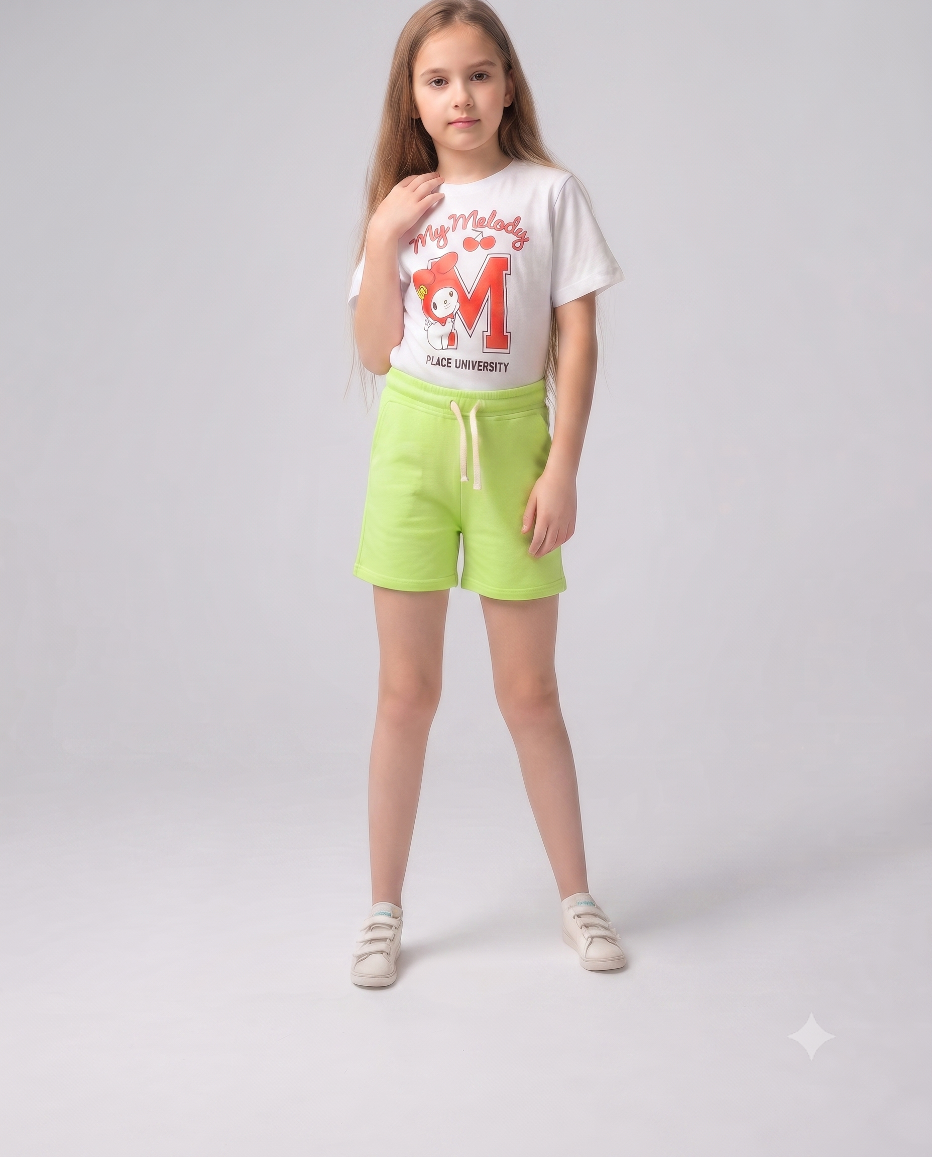 Girls Plain Wide Leg Pant