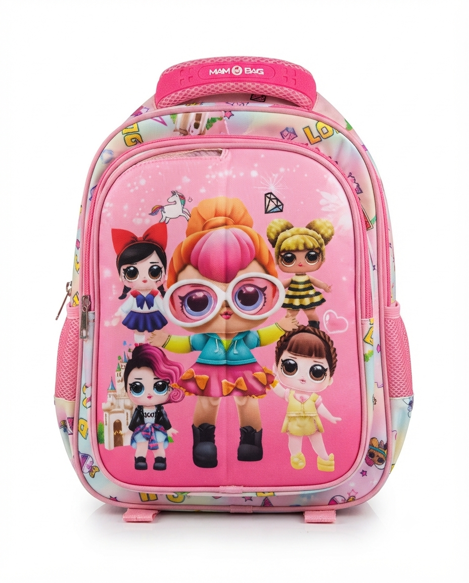 School Backpack 3 Face Designs