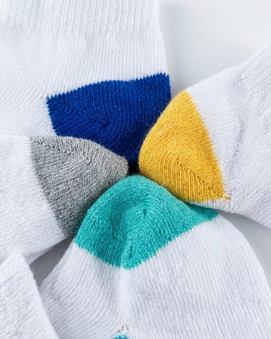 Kids Plain Socket Socks Pack 4pcs