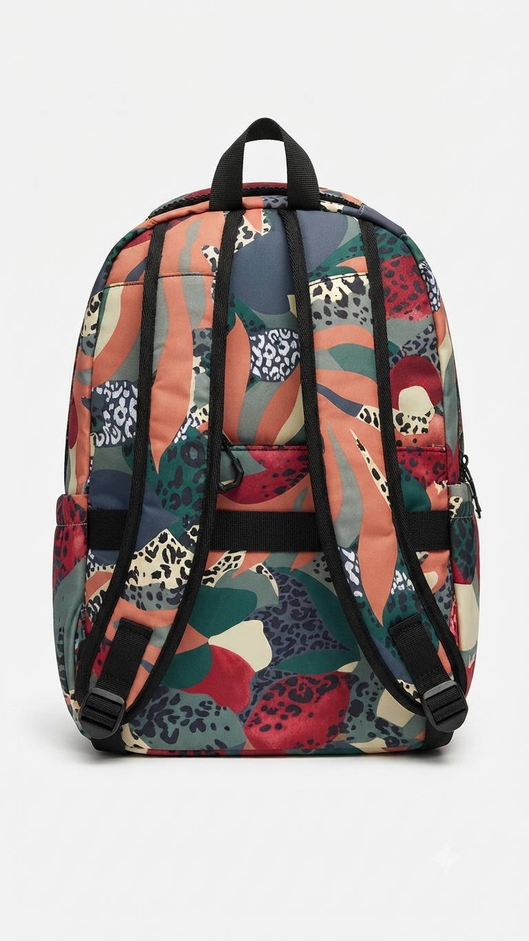 Boho-Chic Printed Backpack
