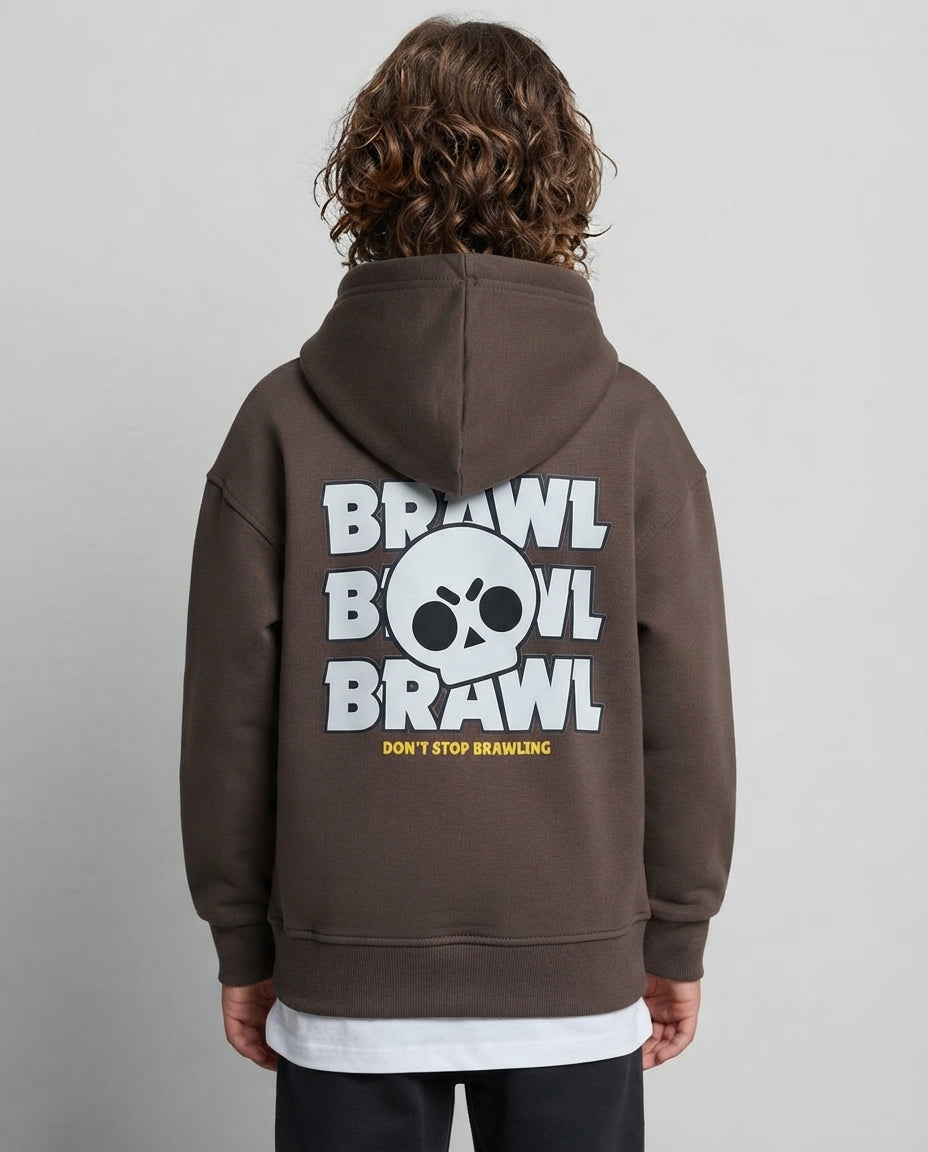 Boys Hodded Printed Brawl Stars Sweatshirt