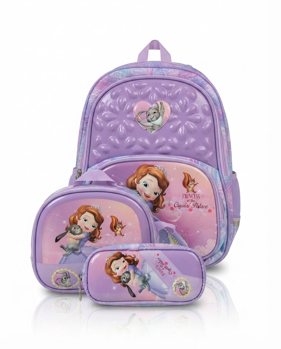 School Back Backpack 3Pc