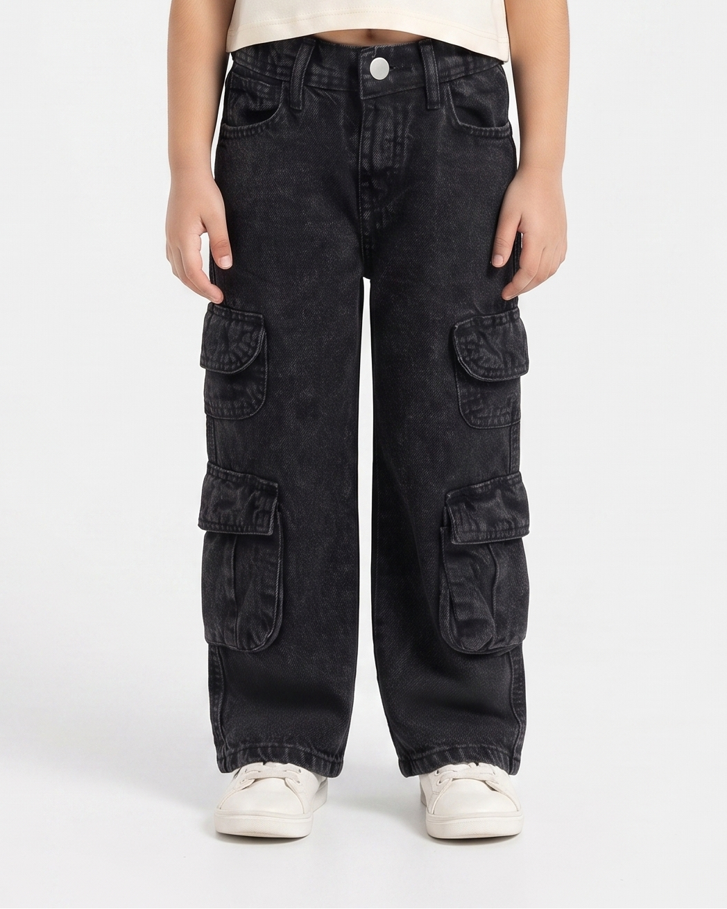 Girls Cargo Gabardine Pant
