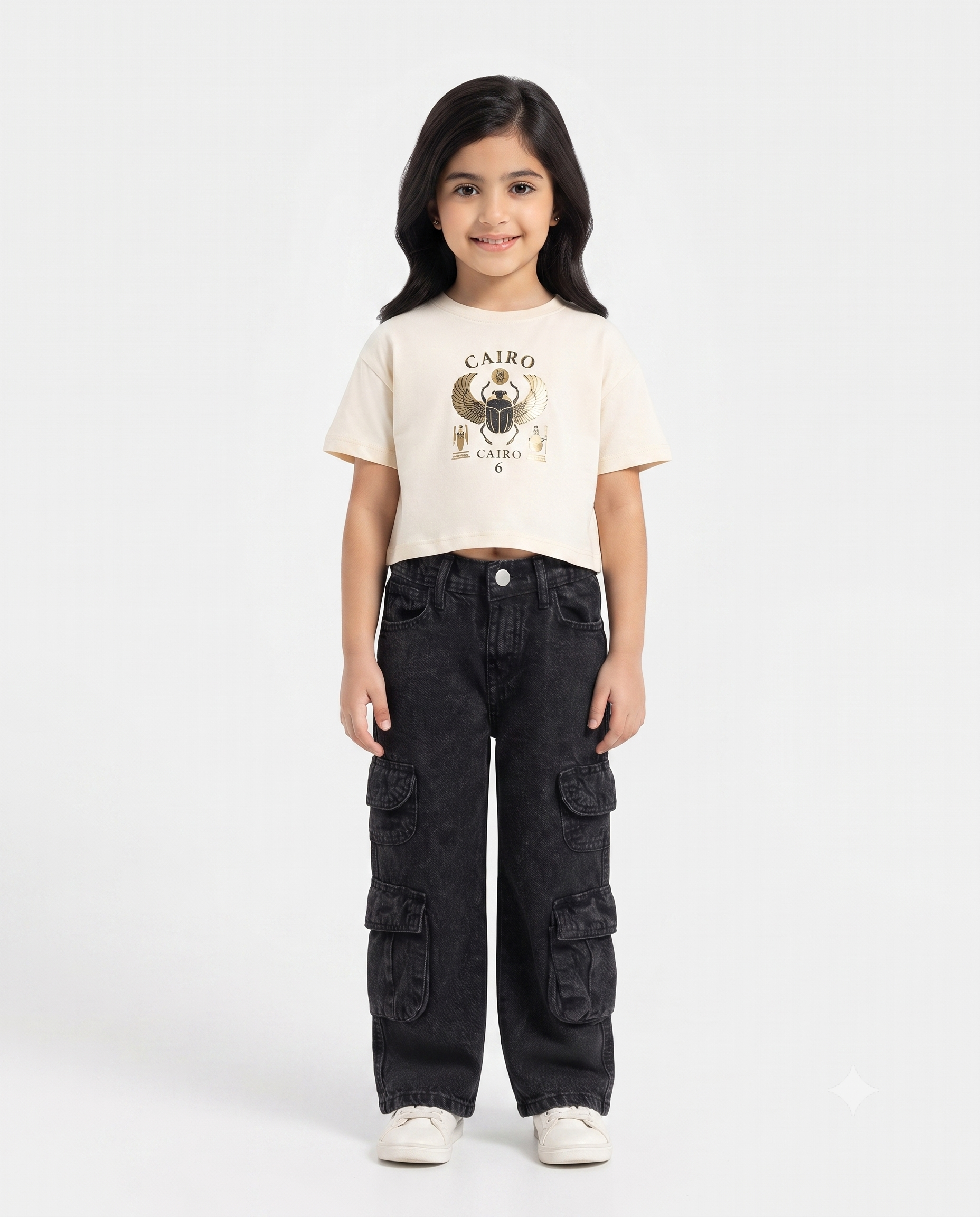 Girls Cargo Gabardine Pant