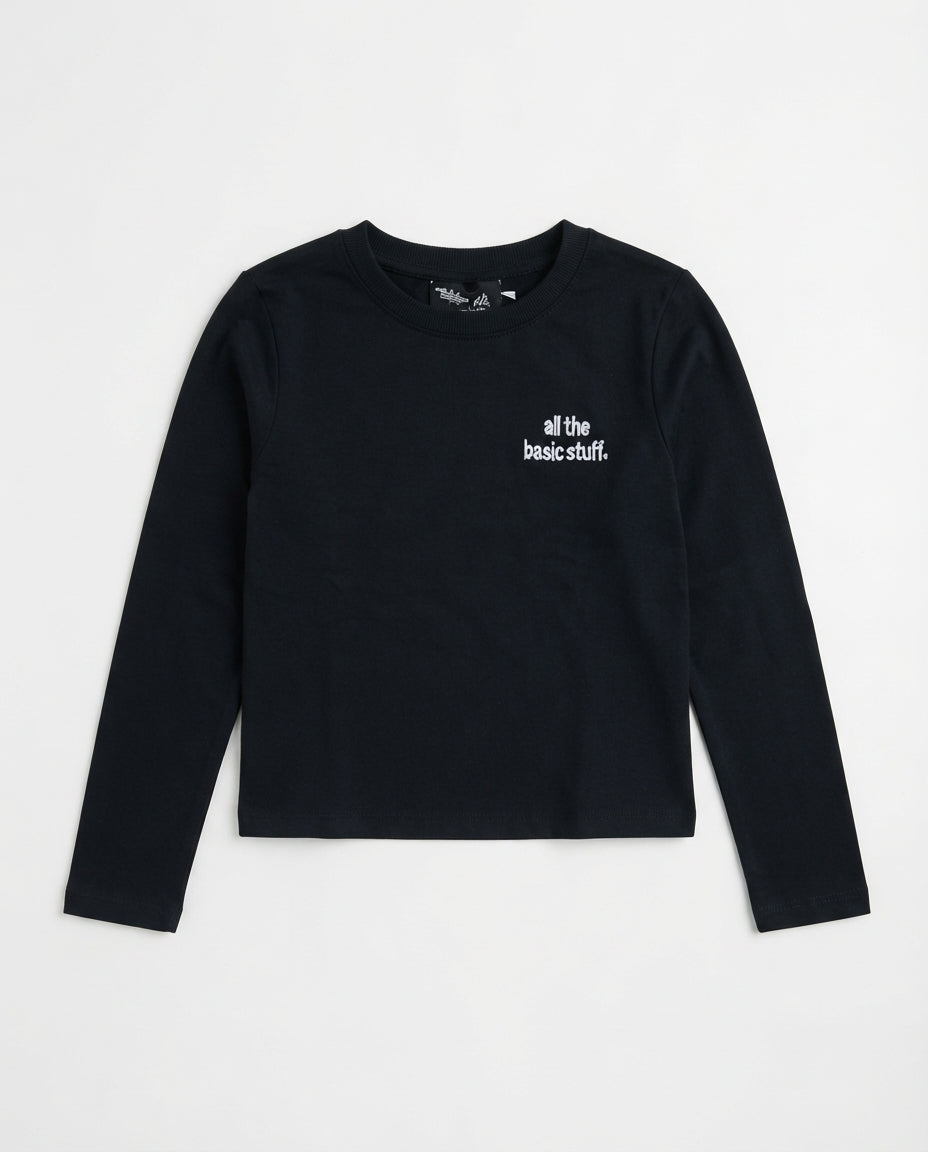 Boys Embroidred Long Sleeves T-Shirt