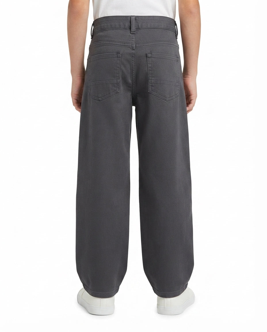 Boys Gabardine Pant Baggy Fit