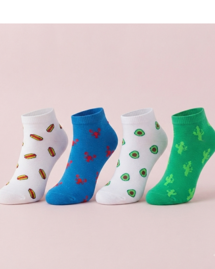 Kids Socket Socks Pack 4pcs