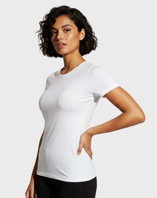Women Plain Half Sleeves T-Shirt W/Round Neck _ M-L