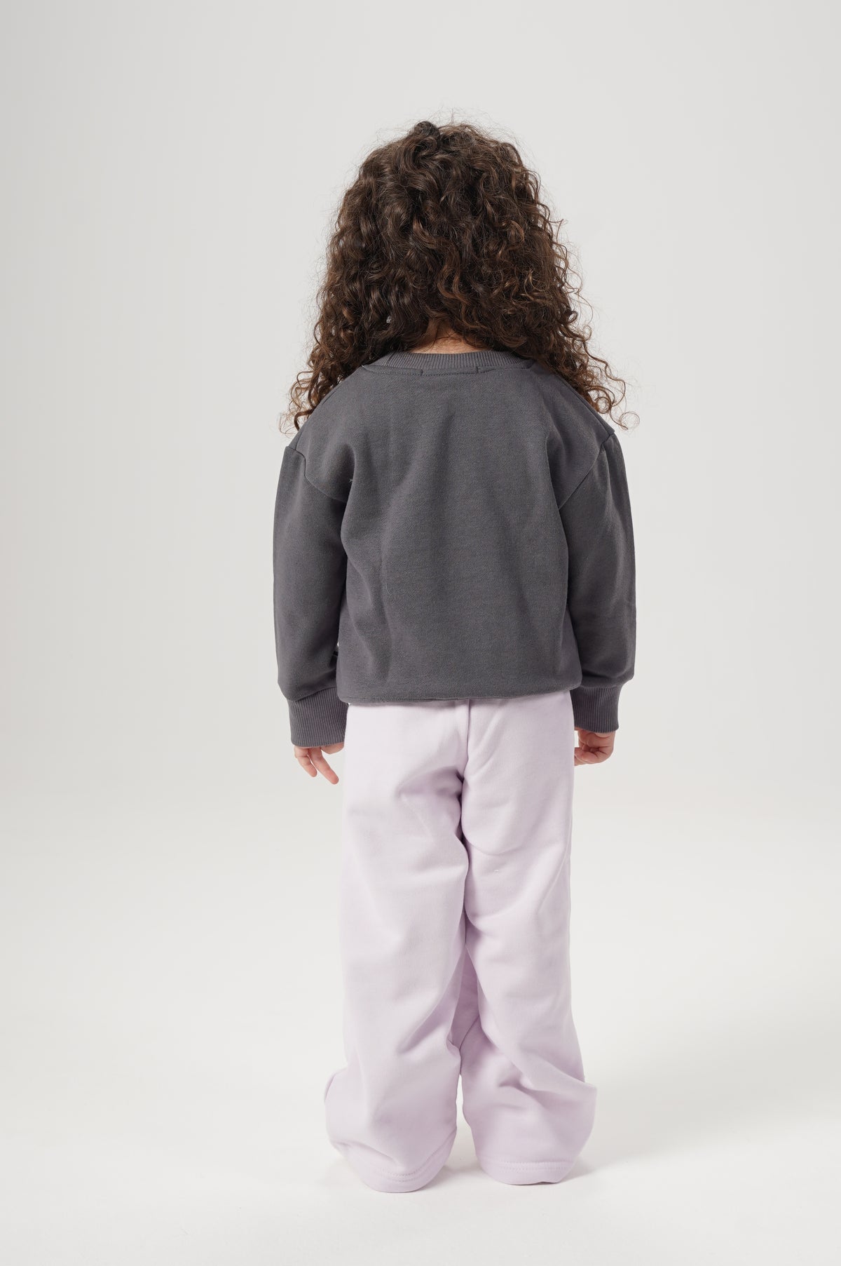 Girls Wide Leg Plain Pants