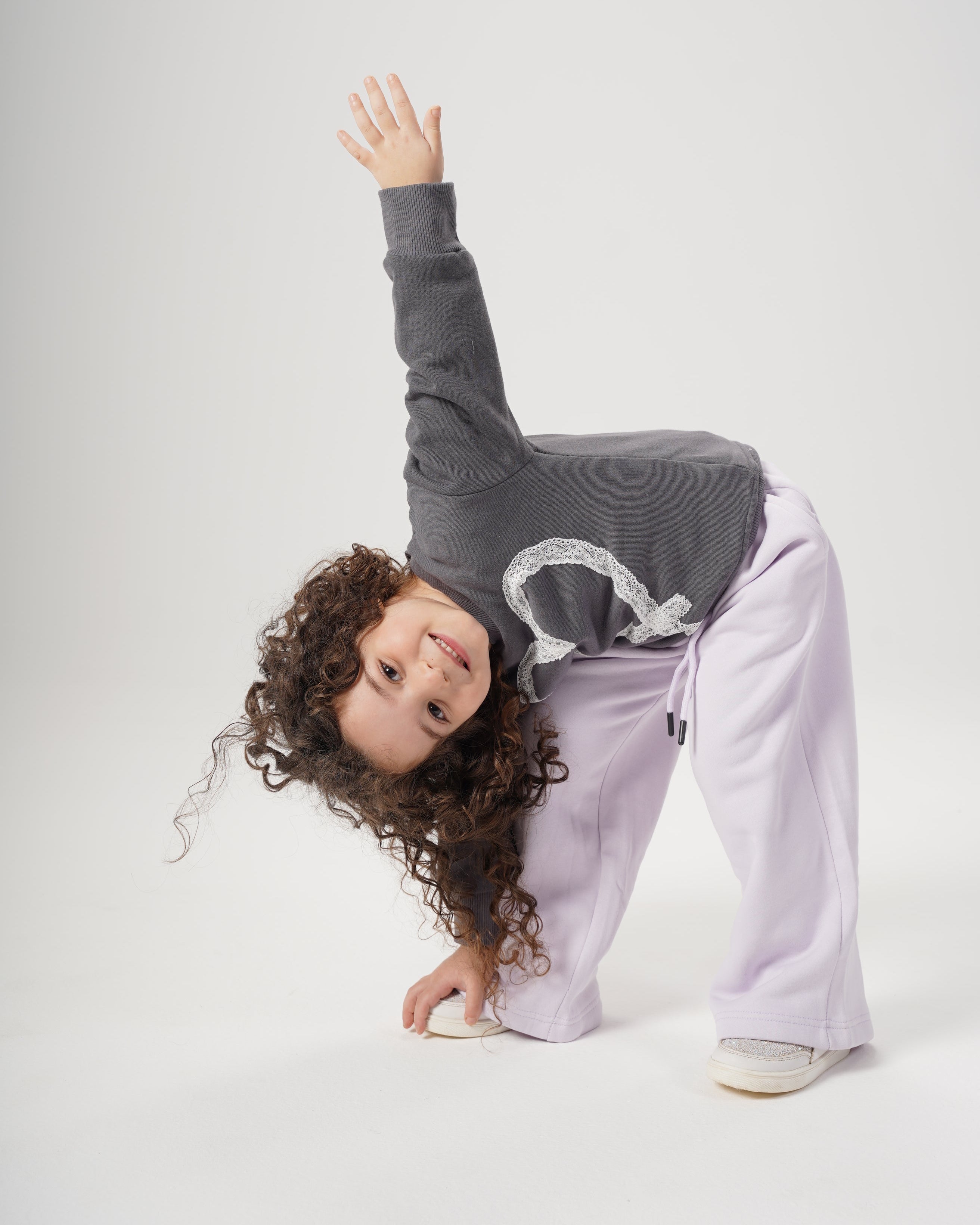 Girls Heart Crewneck Sweatshirt