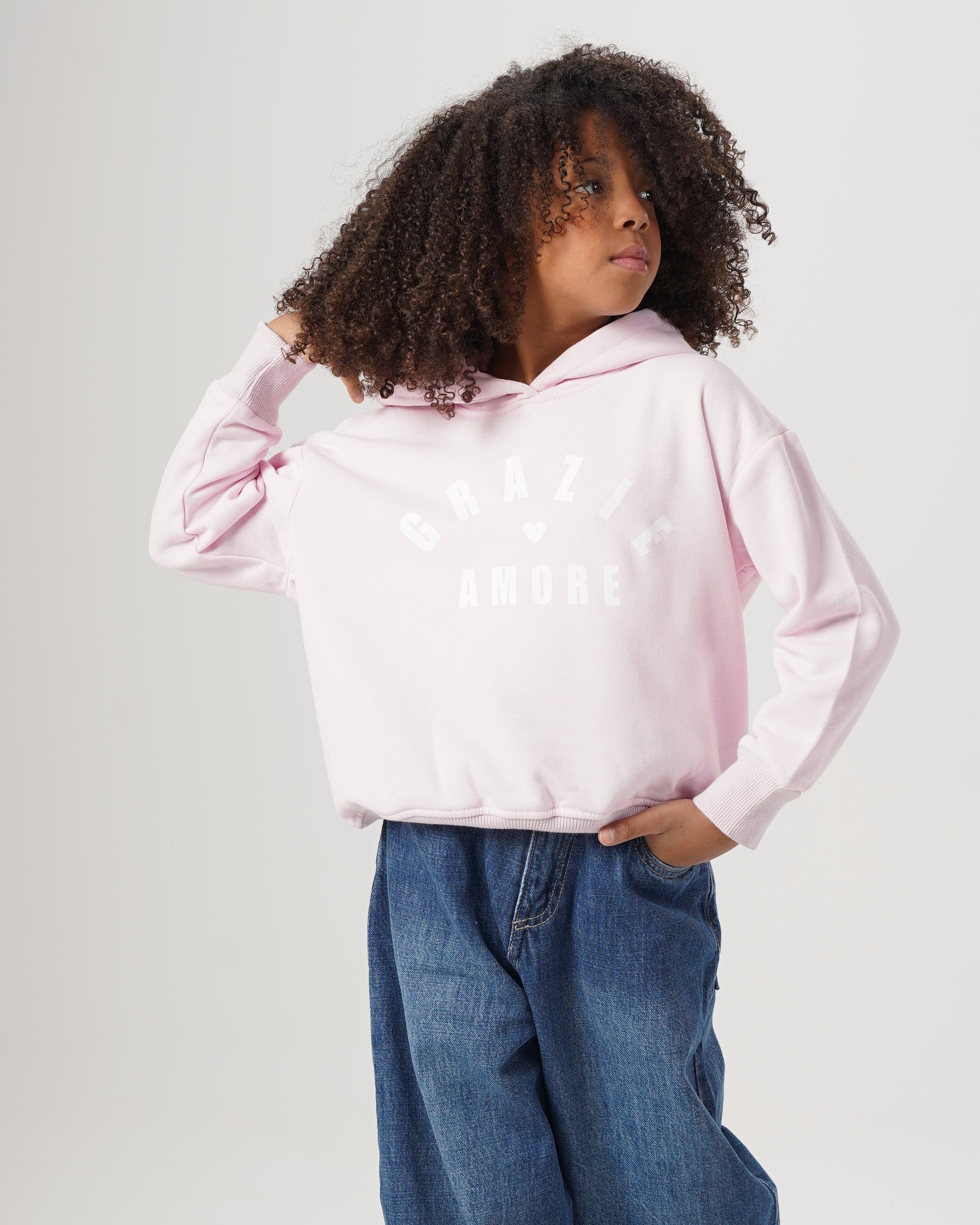 Girls Hoodied Sweatshirt