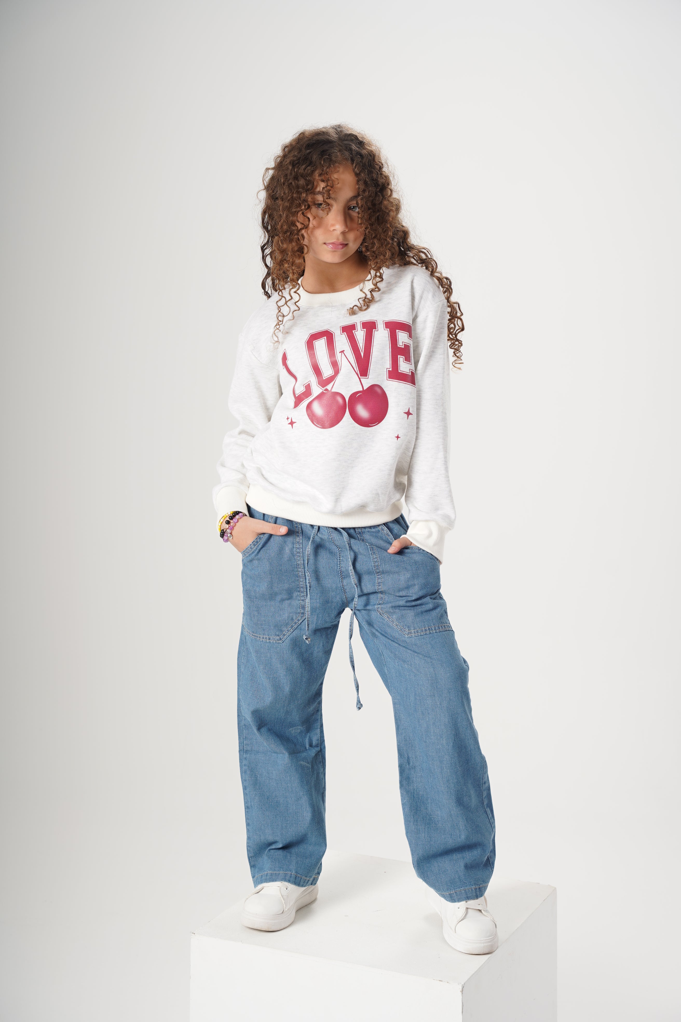 Girls Love Crewneck Sweatshirt