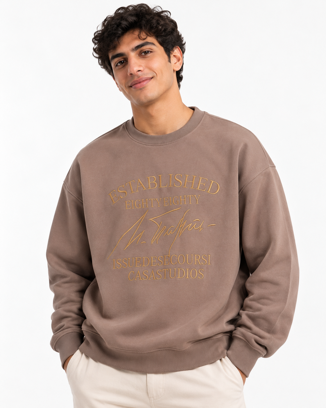 Men Embriodred Sweatshirt