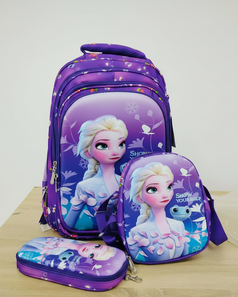 Girls School Backpack 3pc