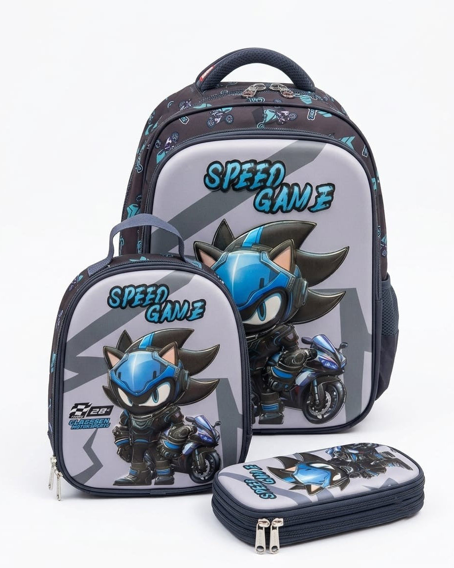 School Backpack Robot Warrior