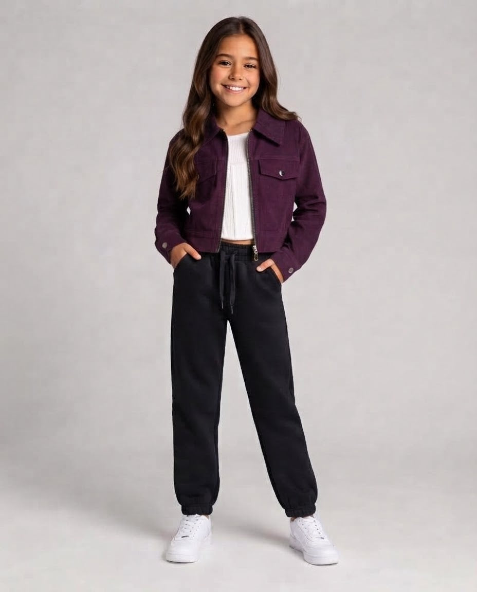Girls Velour Sweater