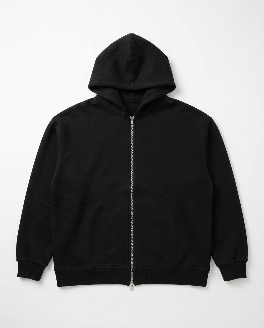 Men Plain Sweatshirt W/Zipper