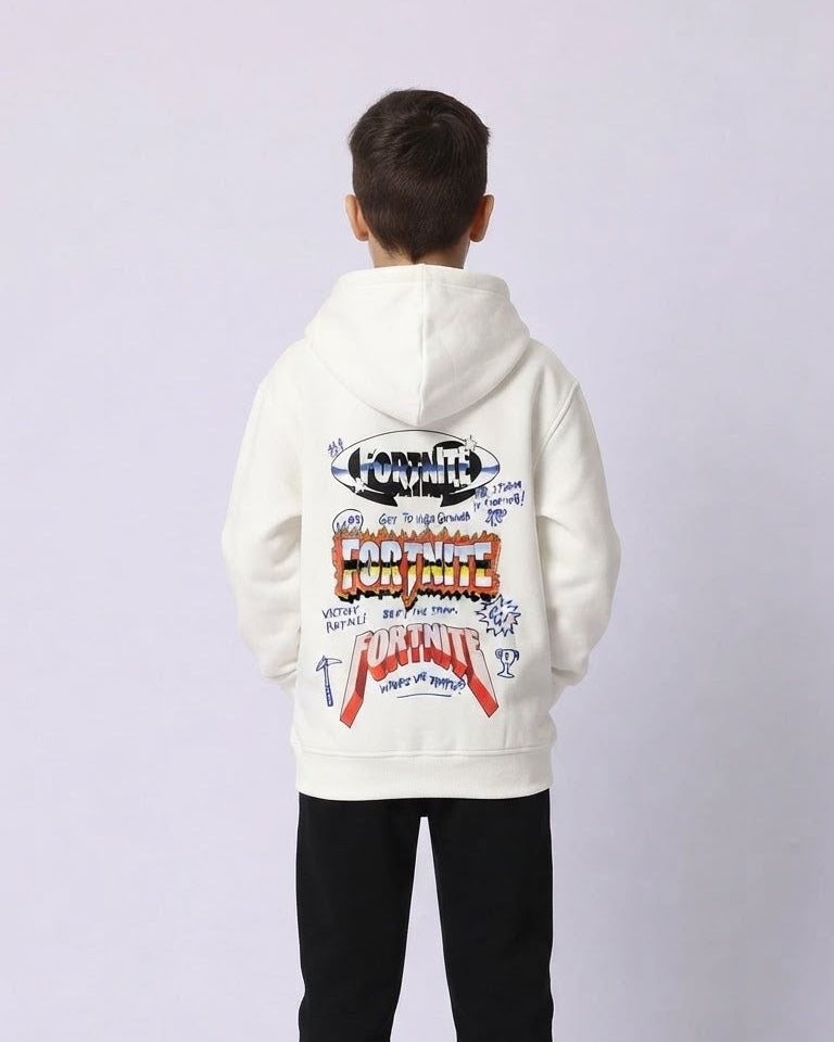 Boys Hodded Printed Fortnite Sweatshirt