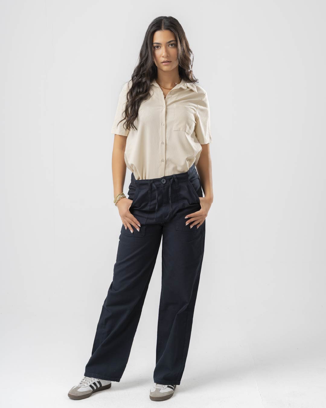 بنطلون جابردين نسائي